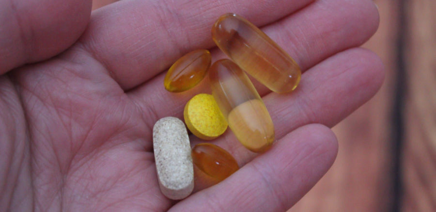 Vitamins B12, C, D, folic acid