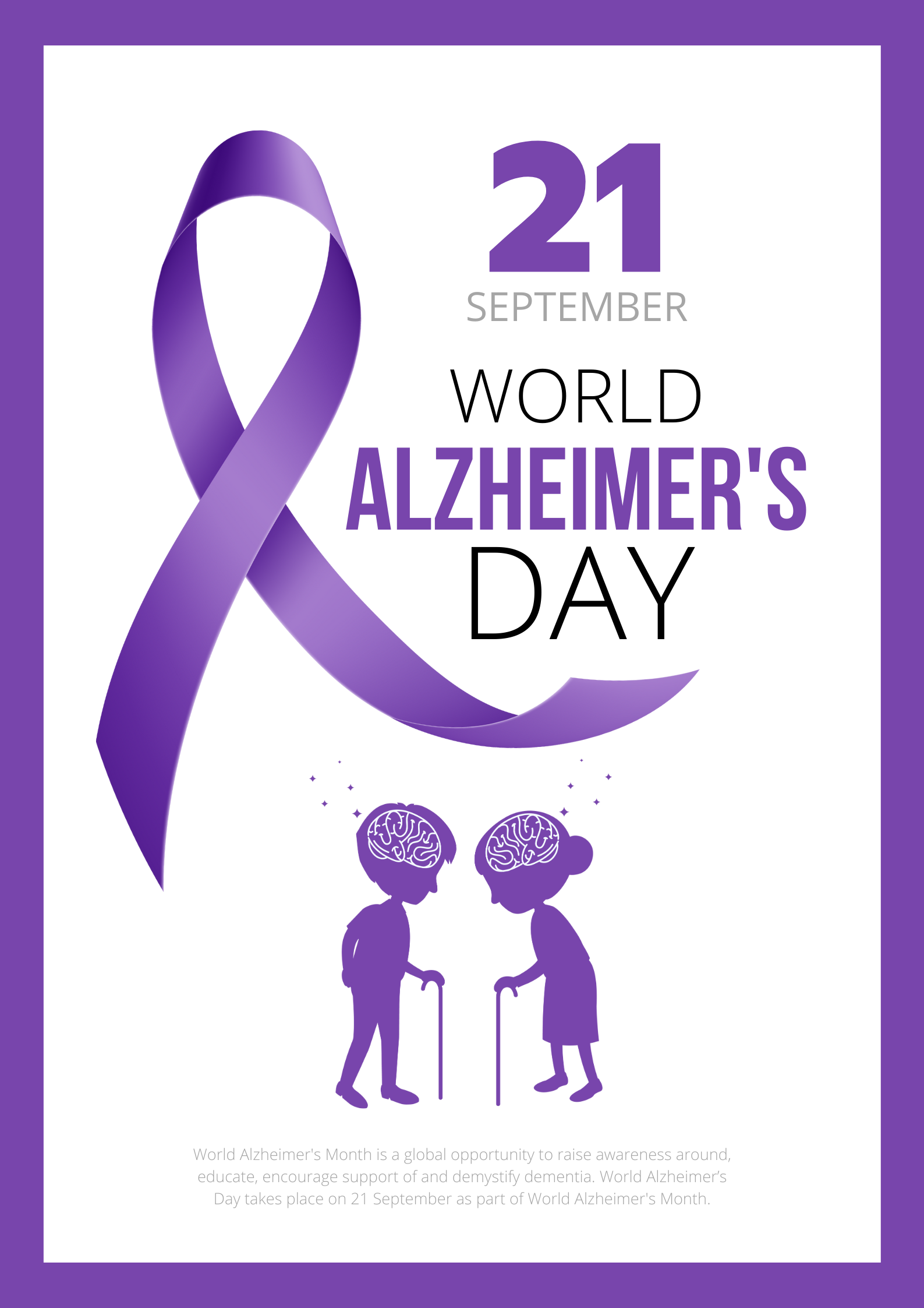 world Alzheimers day spreading awareness for dementia care
